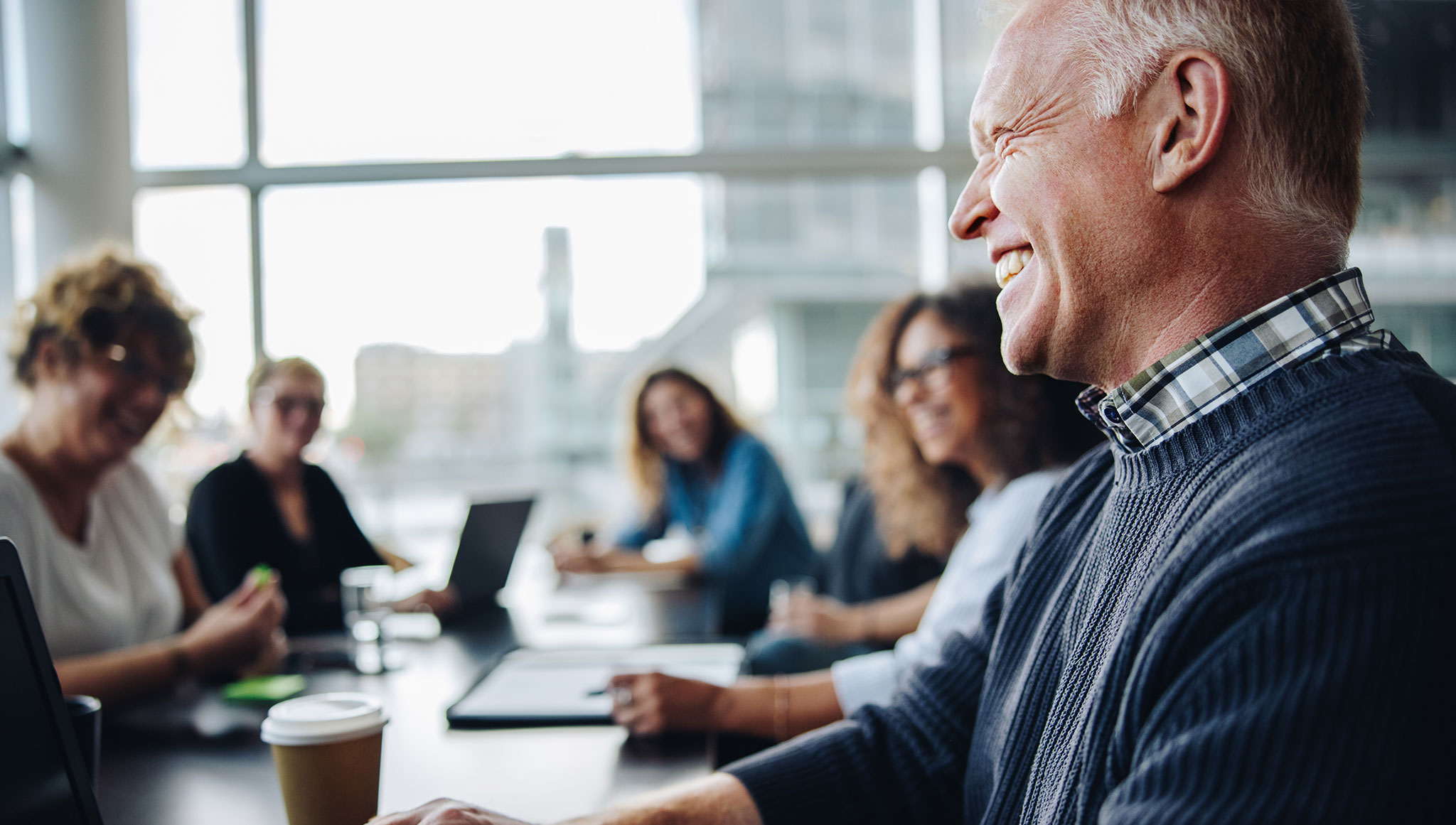 Meeting with business consultants